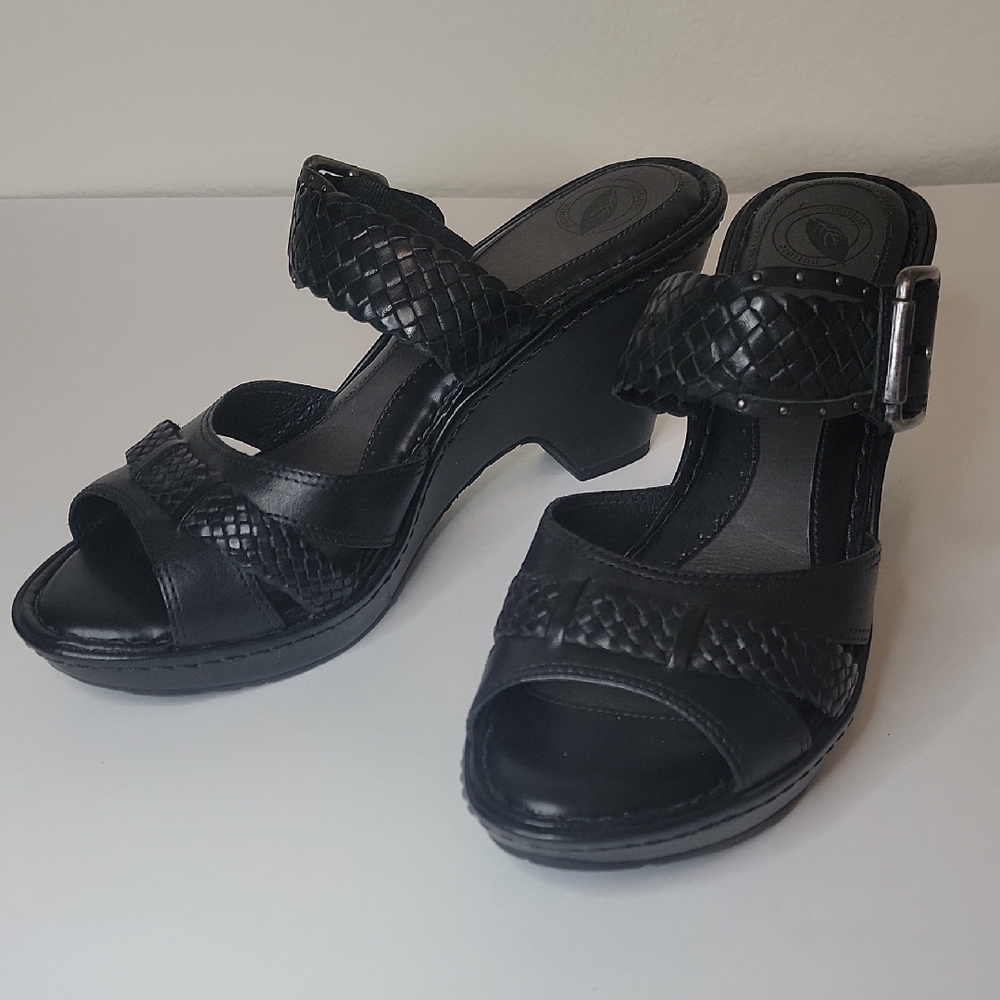 Nurture Black Woven Heels